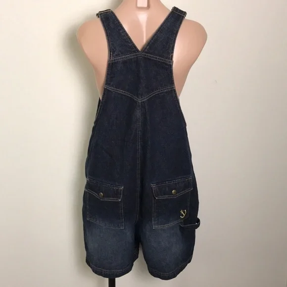 Disney Pooh Bear Piglet Denim Overalls Embroidered - Picture 6 of 9
